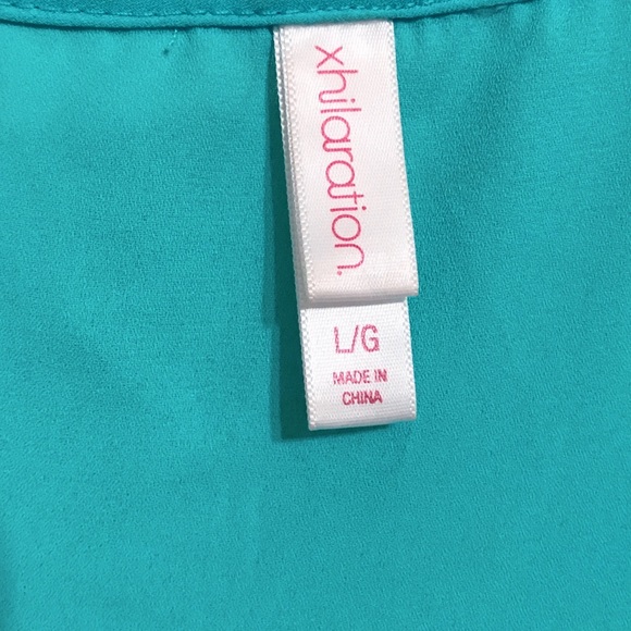 { High/Low Turquoise Tank } - Picture 2 of 4